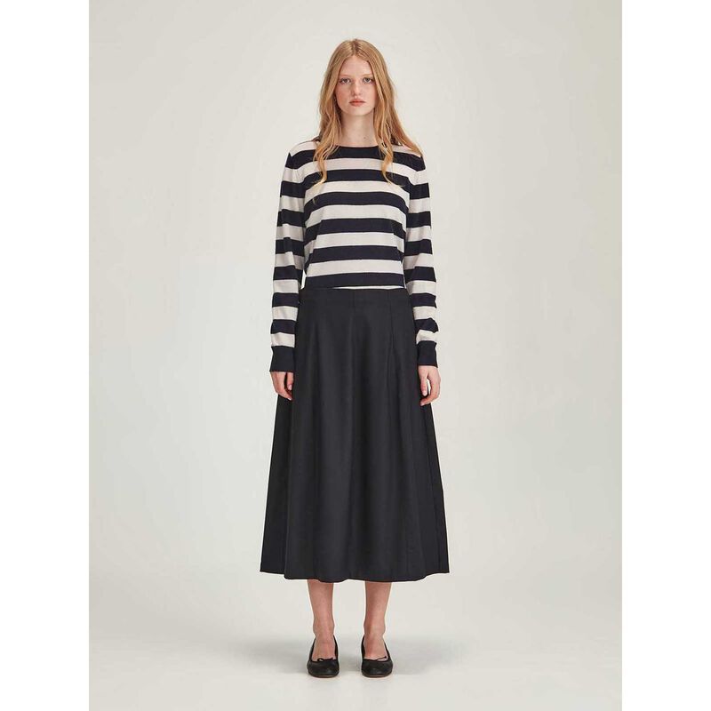 Caroline Sills Eleanor Striped Cashmere Sweater image number 3